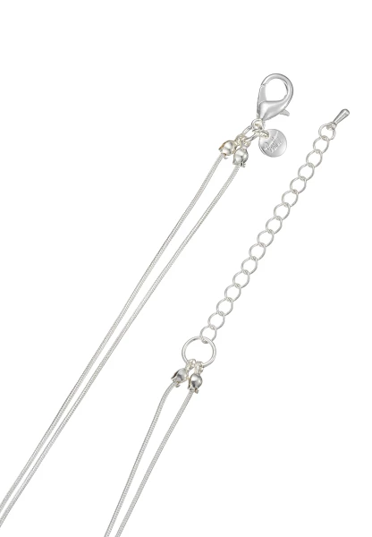 Leslii kurze Layering Kette Pearls Silber Fabrikladen