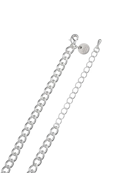Leslii kurze Halskette Silberglieder Sterling Silber Glaskristalle Im Verkauf