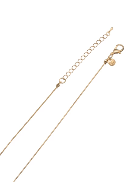 Leslii Lange Halskette Naturstein Tropfen Blau Gold Hotsell