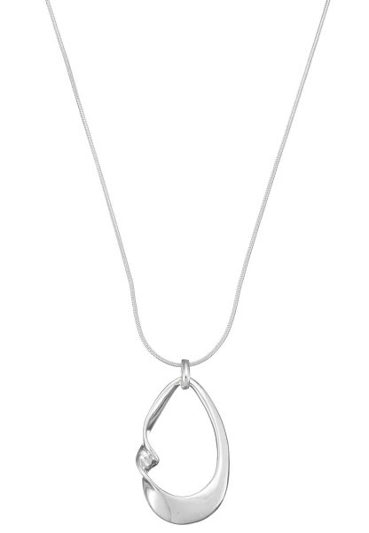 Leslii lange Halskette Spiraldrop | Silber Schlussverkauf