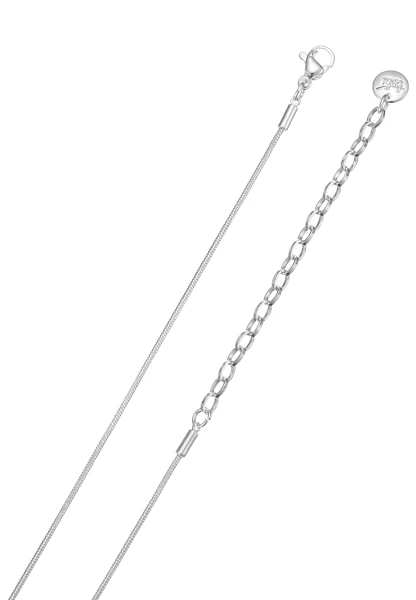 Leslii kurze Schlangenkette Strassoval | Silber Günstiger Verkauf