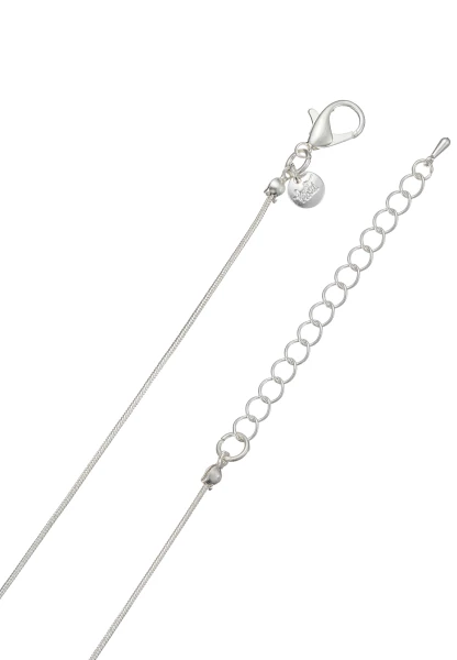 Leslii lange Schlangenkette Stone | Silber Meist gekauft