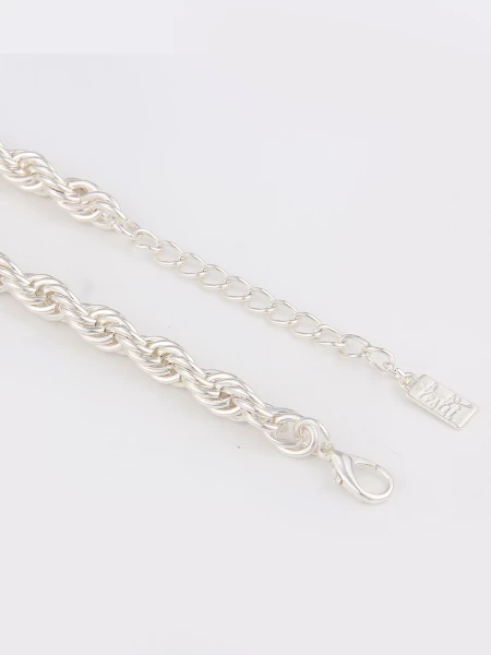 Leslii Kurze Kette Swirl Silber Rabatt