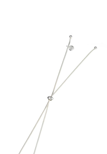 Leslii Lange Halskette Perlen-Stück in Silber Blitzangebot