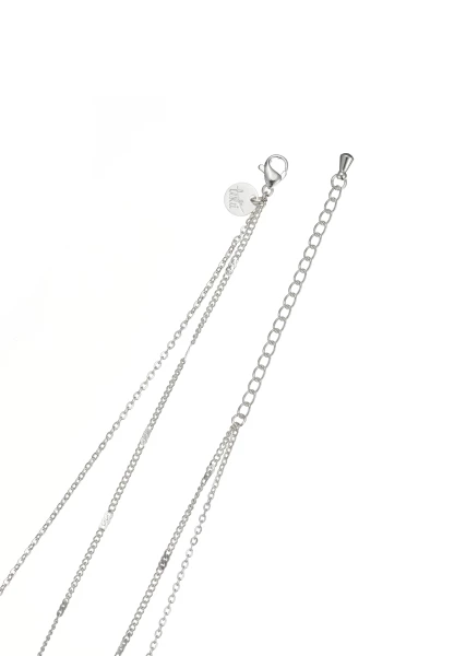 Leslii Halskette Layering Stainless Steel echte Perle Silber Riesige Ersparnisse