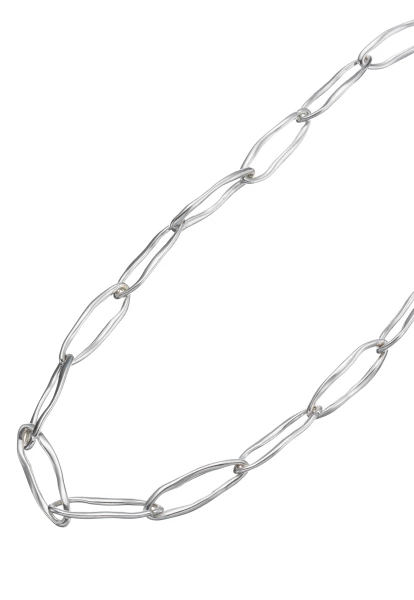 Leslii Kurze Halskette Oval Glieder Collier Silber Neueste Stile
