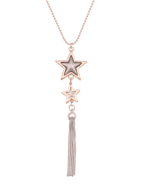 - 50% Sale Leslii lange Halskette Stern roségold Speichern exportieren