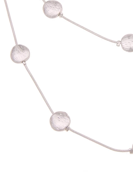 -50% SALE Leslii Kurze Halskette Muster Rund in Silber Neueste Stile