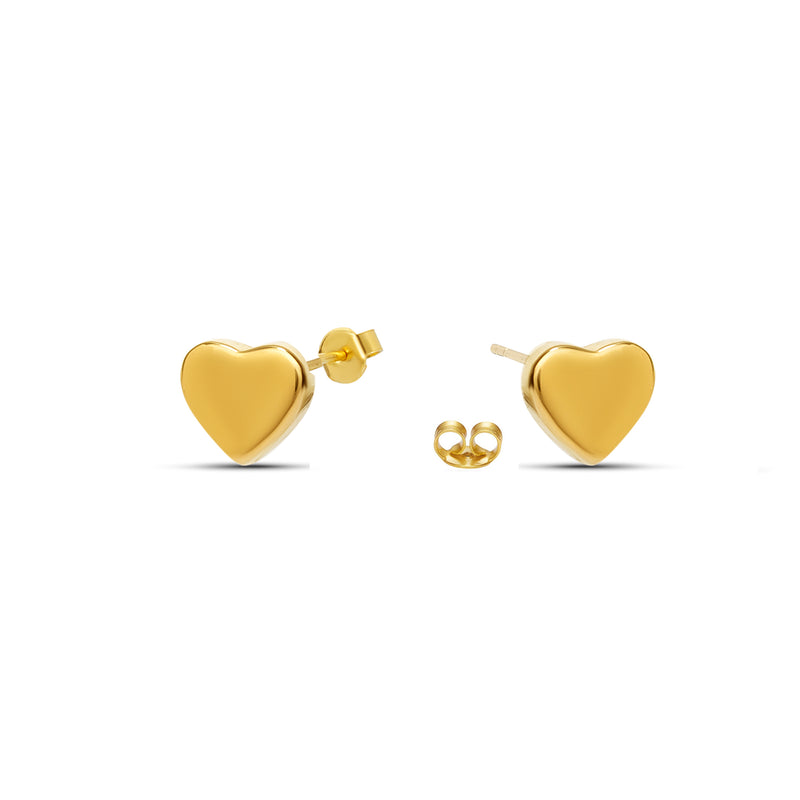 Mosuo Jewellery Herz Gold Ohrringe - Vermeil Top Angebot