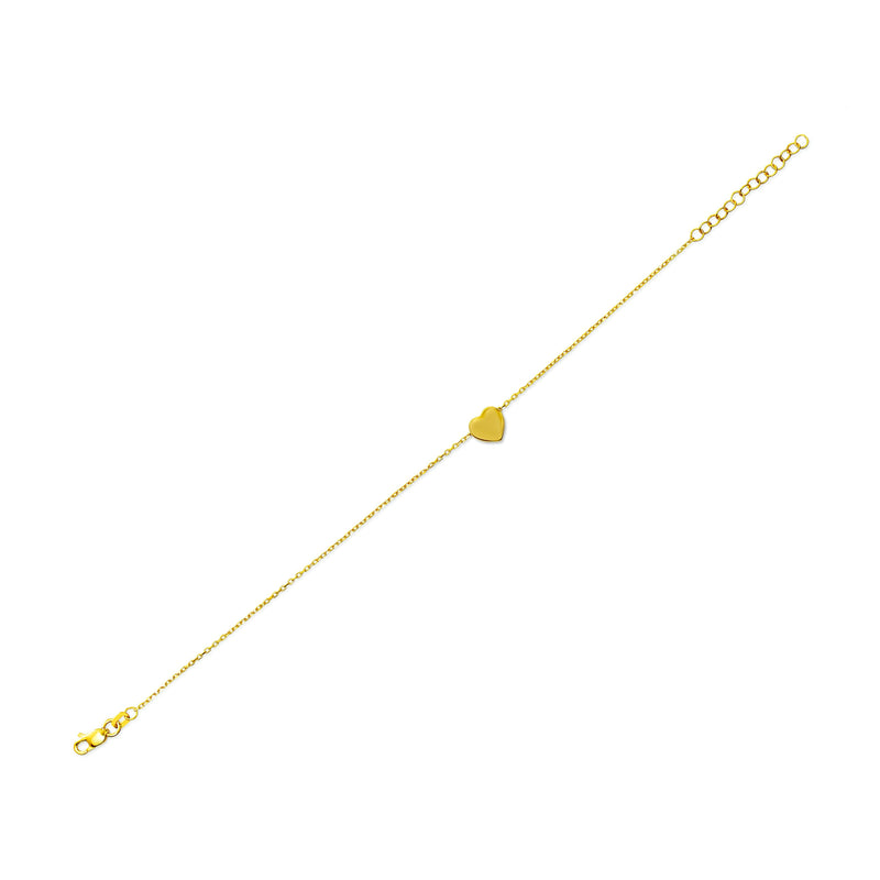 Mosuo Jewellery Herz Gold Armband - Vermeil Neueste Mode