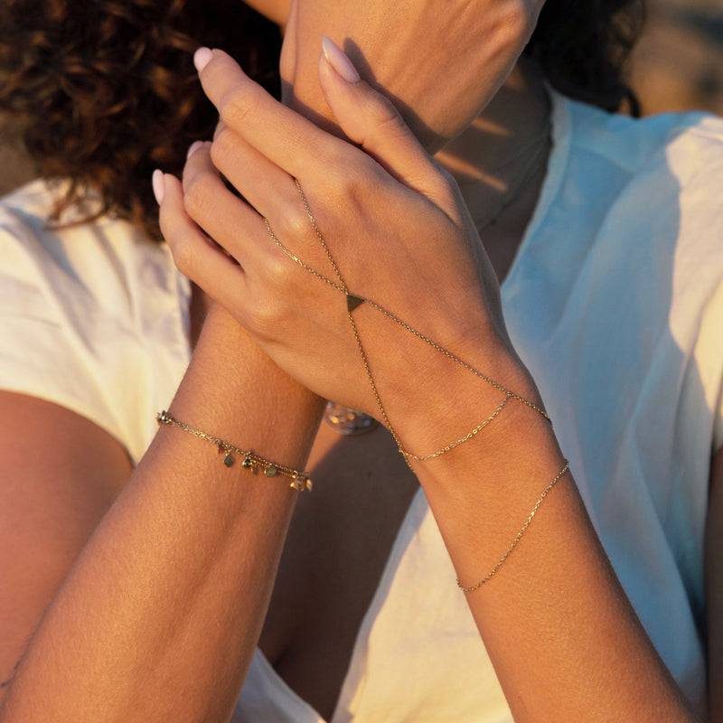 Mosuo Jewellery Dreieck Finger Armband Tägliche Deals