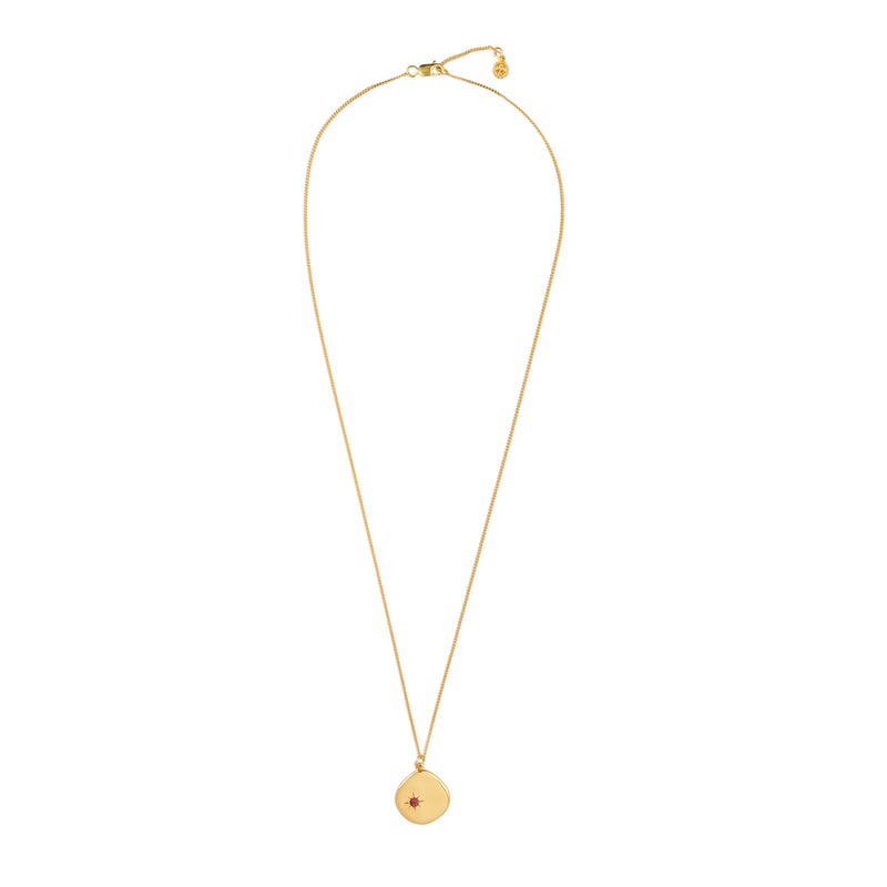 Mosuo Jewellery Geburtsstein Halskette Januar - Vermeil & Granat Bis zu 65% Rabatt