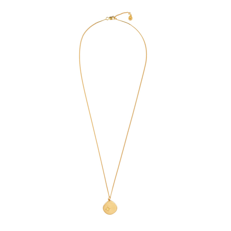 Mosuo Jewellery Geburtsstein Halskette November - Vermeil & Citrin Clearance-Verkauf