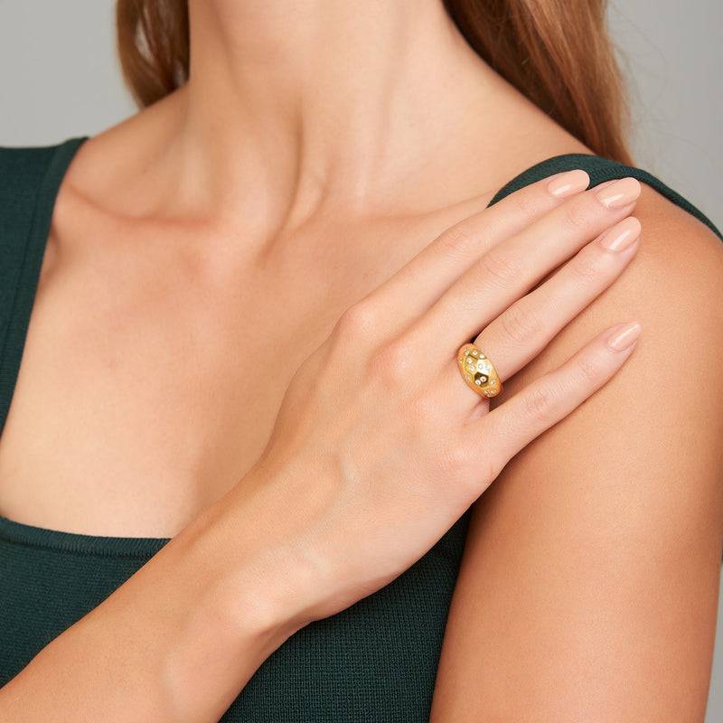 Mosuo Jewellery Sternenhimmel Topas Ring - Vermeil Fabrikladen