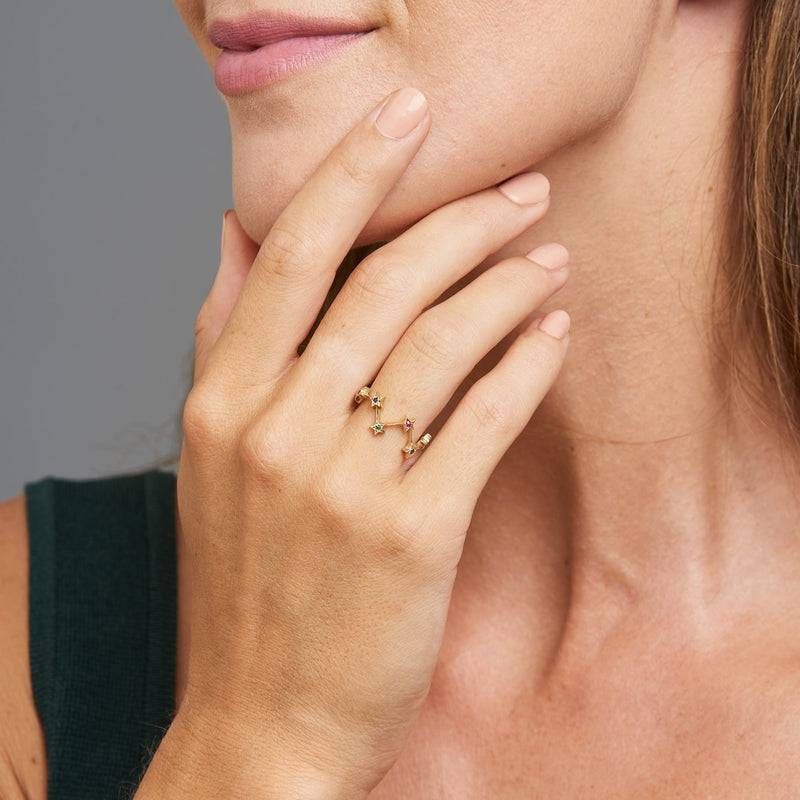 Mosuo Jewellery Regenbogen Stern Ring Im Verkauf