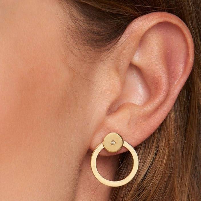 Mosuo Jewellery Brilliant Ohrstecker mit Creole Limitierter Zeitrabatt