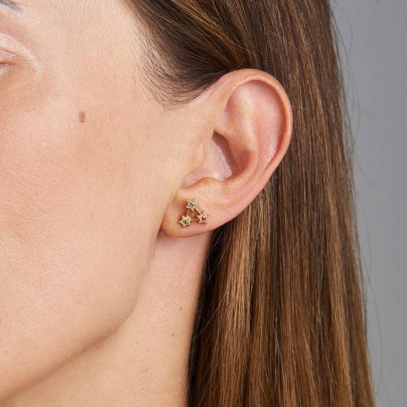 Mosuo Jewellery Regenbogen Stern Ohrstecker Sonderangebot
