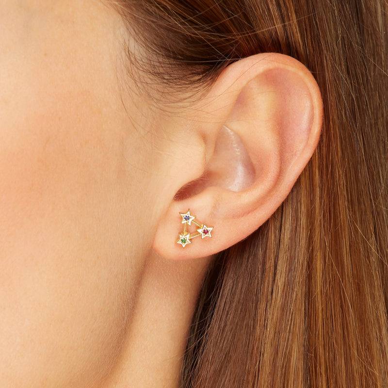 Mosuo Jewellery Regenbogen Stern Ohrstecker Sonderangebot