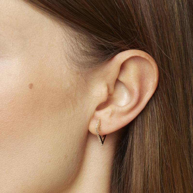 Mosuo Jewellery Eckige Diamant Creolen Günstig kaufen