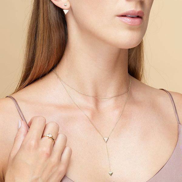Mosuo Jewellery Pfeil Rosé Y-Halskette Bestseller
