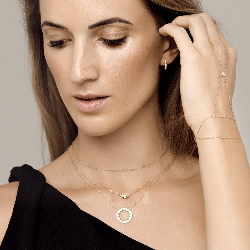 Mosuo Jewellery Evil Eye Diamant Halskette Räumungsverkauf