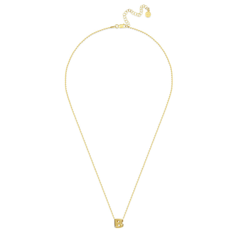 Mosuo Jewellery Diamant Buchstaben Halskette “B” - Vermeil VIP-Rabatte