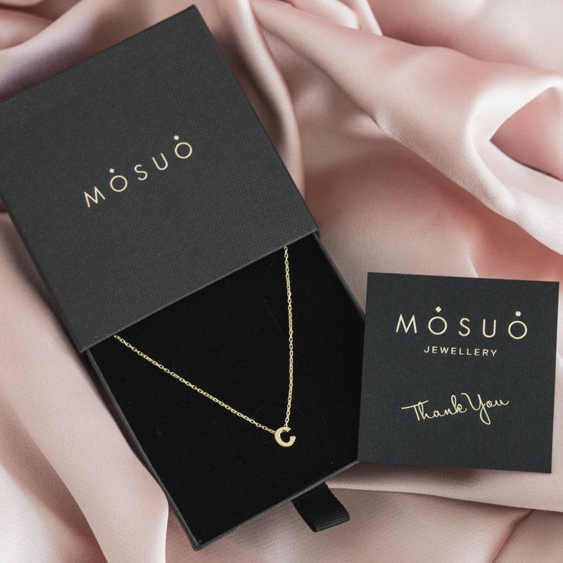 Mosuo Jewellery Diamant Buchstaben Halskette “C” - Vermeil Tiefpreis