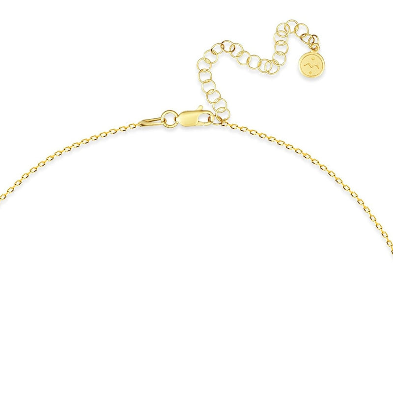 Mosuo Jewellery Diamant Buchstaben Halskette “D” - Vermeil Super Sparpreis
