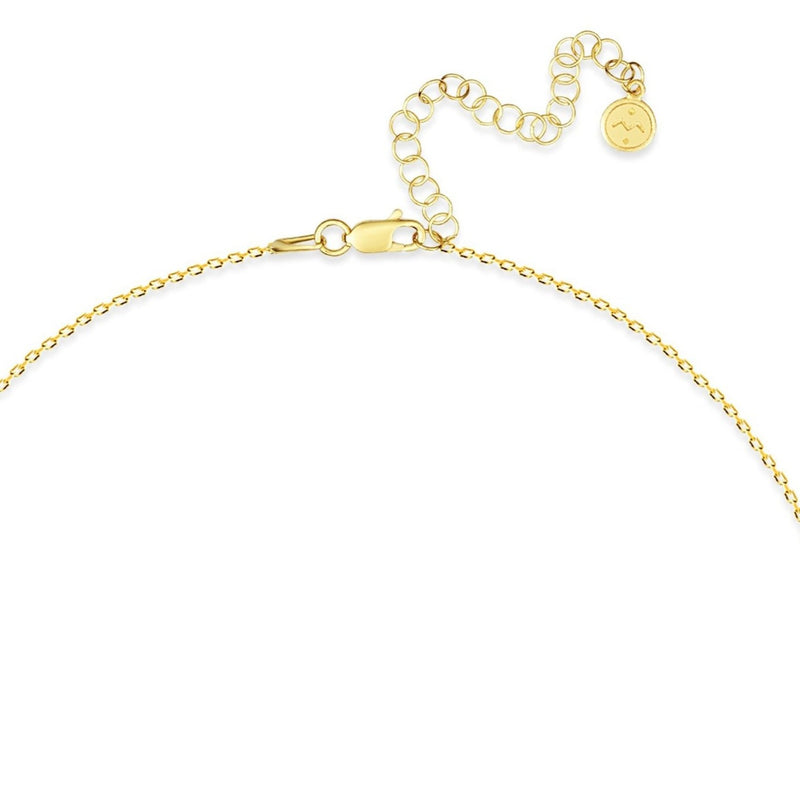 Mosuo Jewellery Diamant Buchstaben Halskette “F” - Vermeil Kostenlose Rückgabe