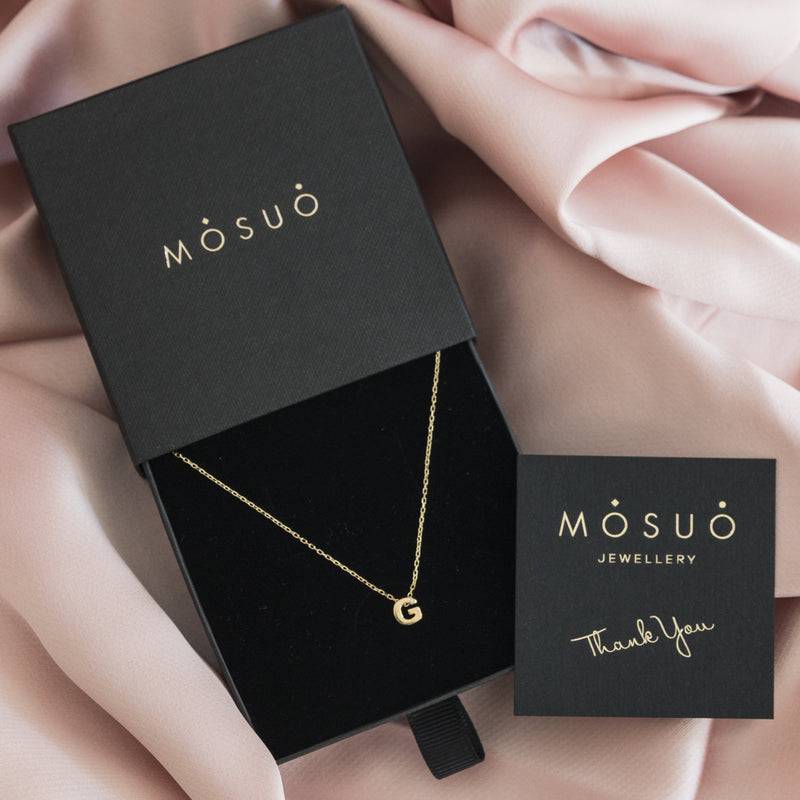 Mosuo Jewellery Diamant Buchstaben Halskette “G” - Vermeil Begrenzte Freigabe