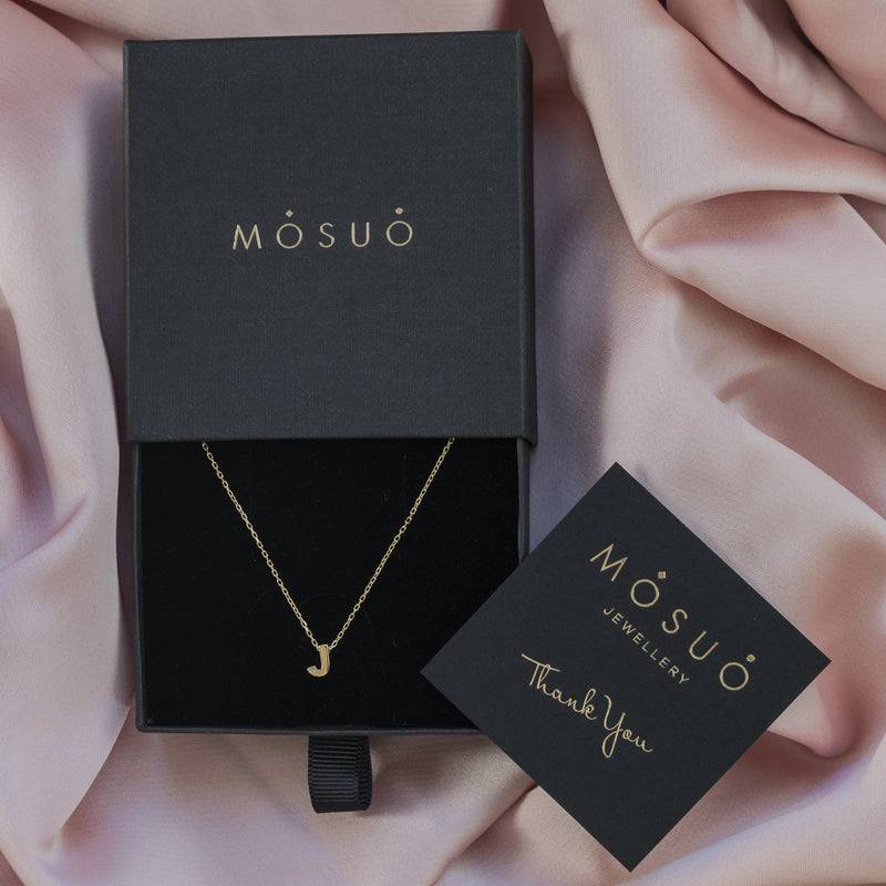 Mosuo Jewellery Diamant Buchstaben Halskette “J” - Vermeil Neueste Stile
