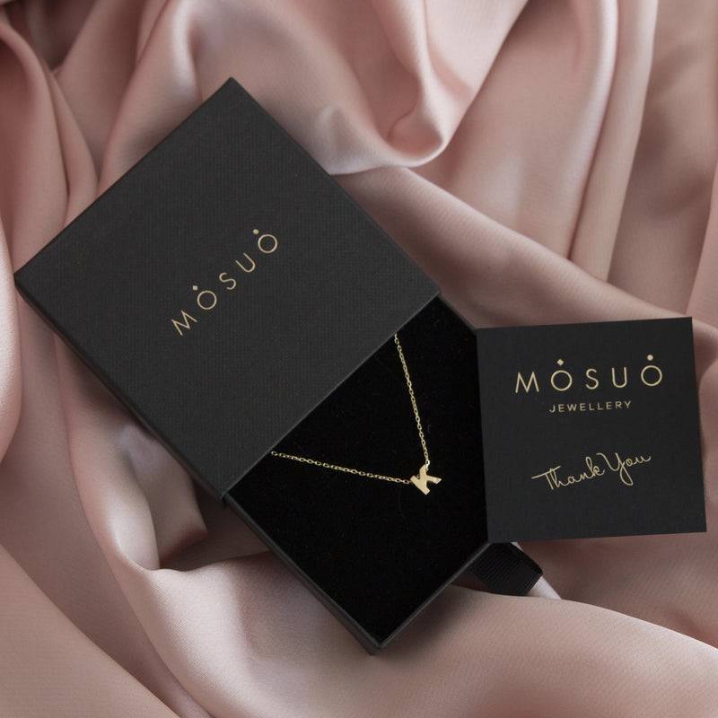Mosuo Jewellery Diamant Buchstaben Halskette “K” - Vermeil Letzte 2 Tage