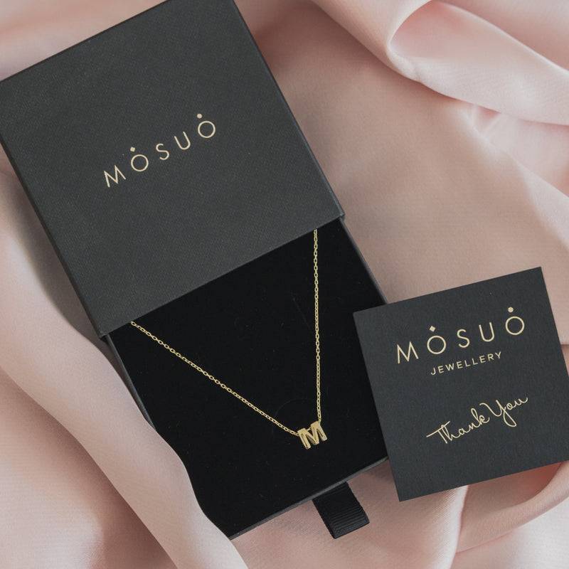 Mosuo Jewellery Diamant Buchstaben Halskette “M” - Vermeil Zeitbegrenzte Promotion