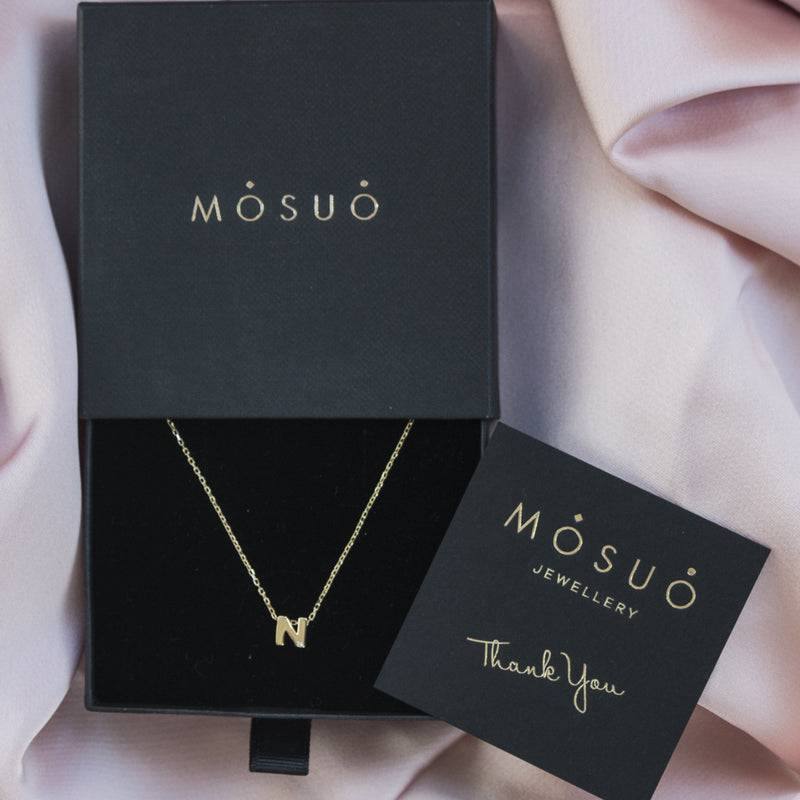 Mosuo Jewellery Diamant Buchstaben Halskette “N” - Vermeil Bis zu 50% Rabatt