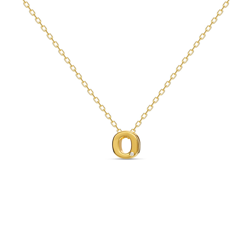 Mosuo Jewellery Diamant Buchstaben Halskette “O” - Vermeil Bis zu 60% Rabatt