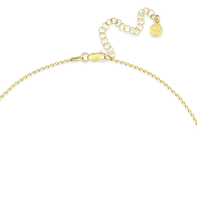 Mosuo Jewellery Diamant Buchstaben Halskette “R” - Vermeil Sonderangebot der Fabrik