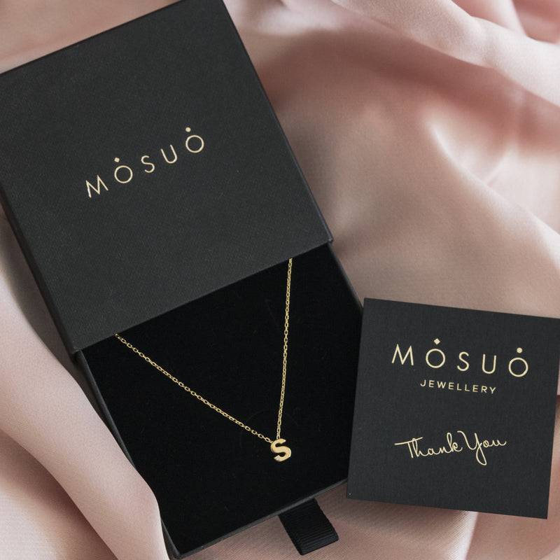 Mosuo Jewellery Diamant Buchstaben Halskette “S”- Vermeil Vierteljährliche Förderung