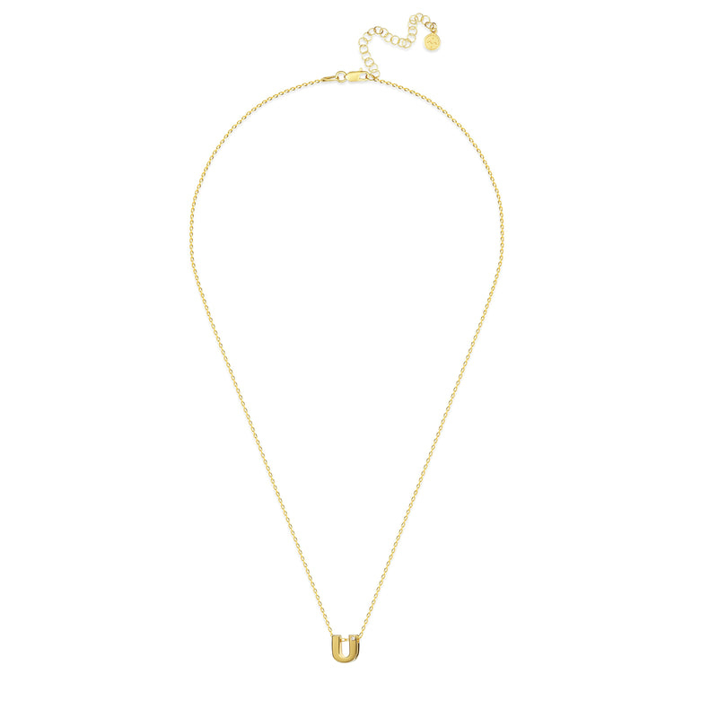 Mosuo Jewellery Diamant Buchstaben Halskette “U”- Vermeil Discount Store für neue Produkte