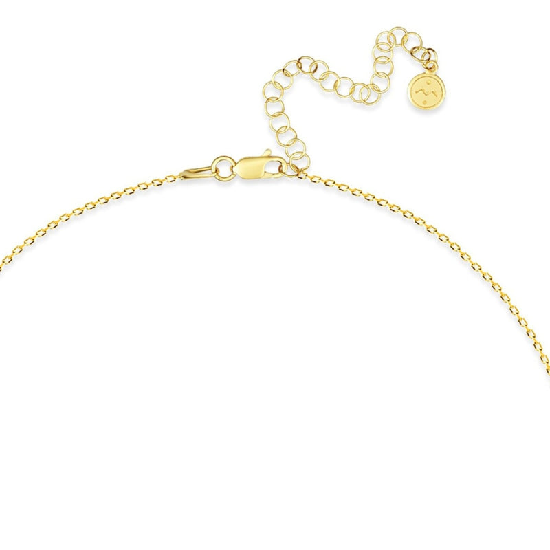 Mosuo Jewellery Diamant Buchstaben Halskette “V”- Vermeil Nur noch ein Tag übrig