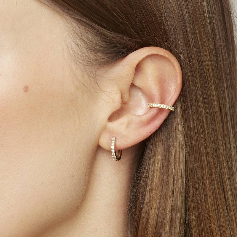 Mosuo Jewellery Ohrklemme Zirconia - Vermeil Speichern exportieren
