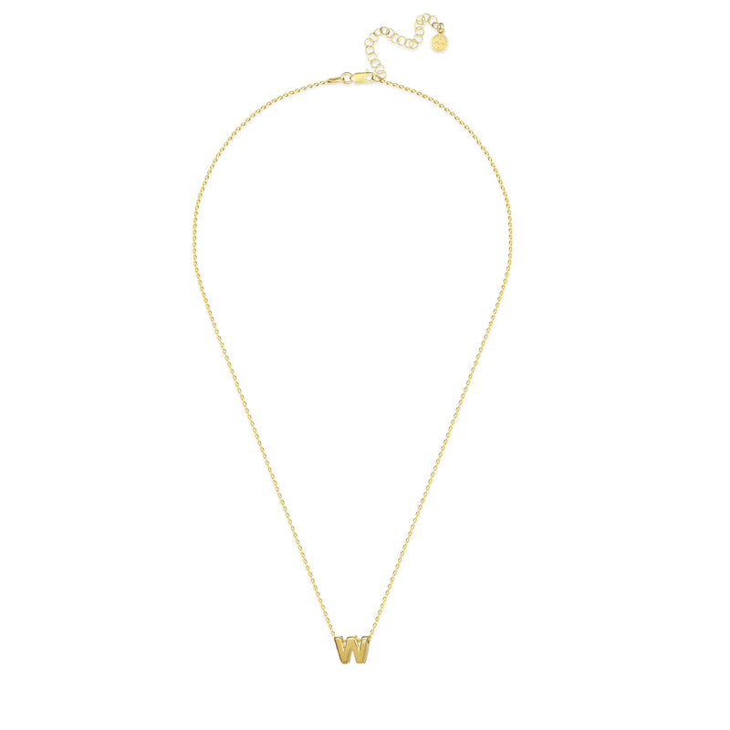Mosuo Jewellery Diamant Buchstaben Halskette “W”- Vermeil Black Friday Preise