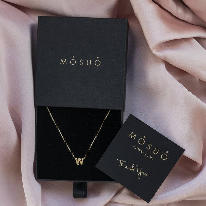 Mosuo Jewellery Diamant Buchstaben Halskette “W”- Vermeil Black Friday Preise