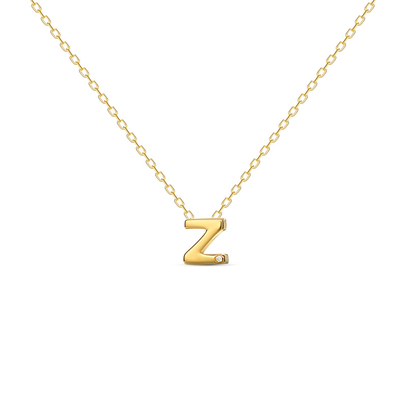 Mosuo Jewellery Diamant Buchstaben Halskette “Z”- Vermeil 50% Rabatt für begrenzte Zeit