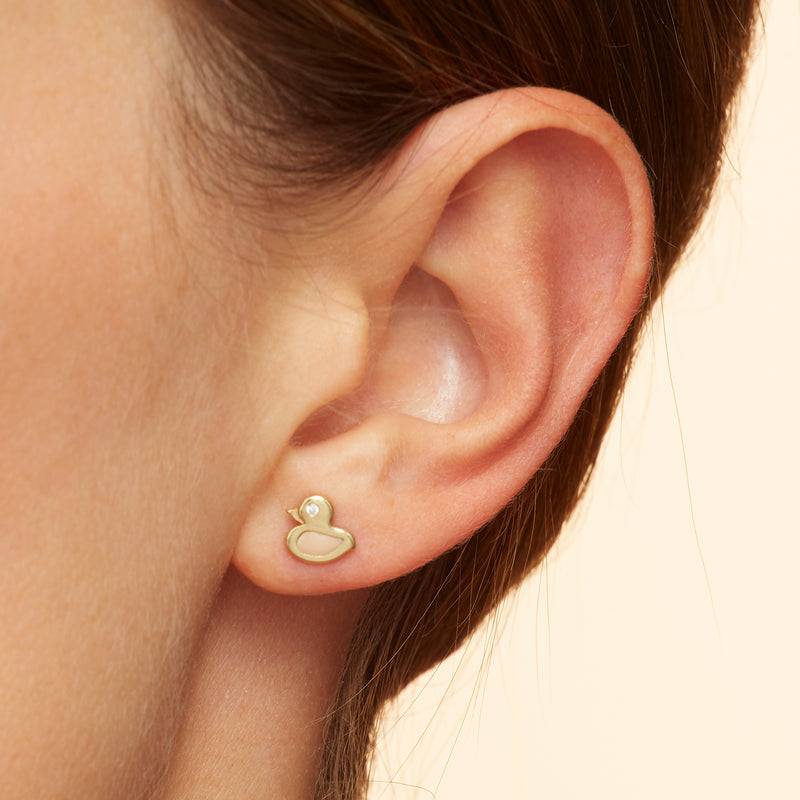 Mosuo Jewellery KIDS Enten Diamant Ohrstecker Hotsell