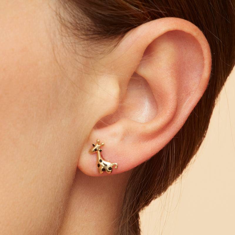 Mosuo Jewellery KIDS Emaille Giraffen Ohrstecker im Angebot
