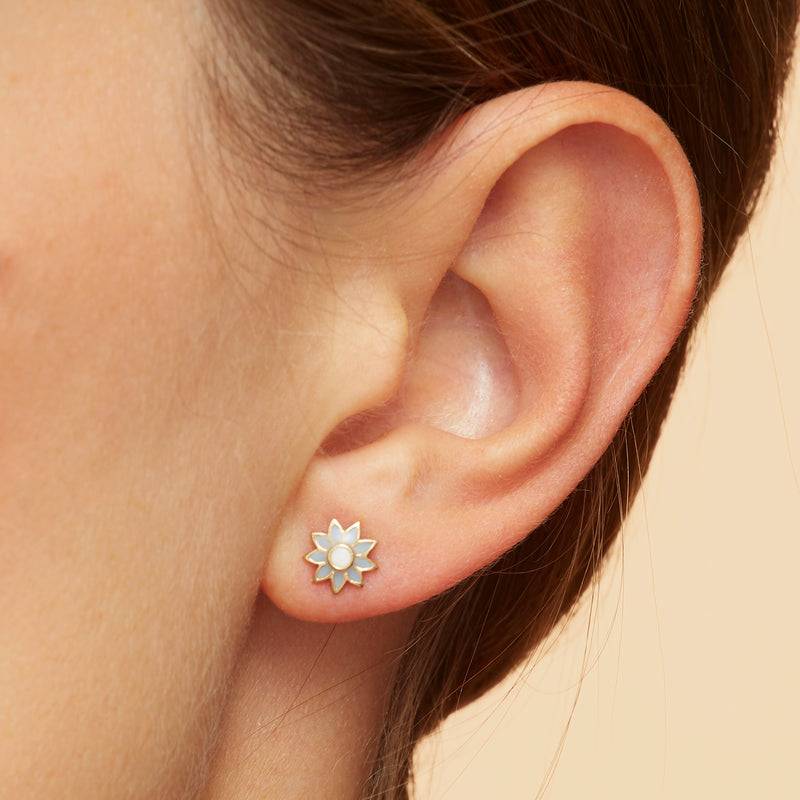 Mosuo Jewellery KIDS Emaille Blumen Ohrstecker Schlussverkauf