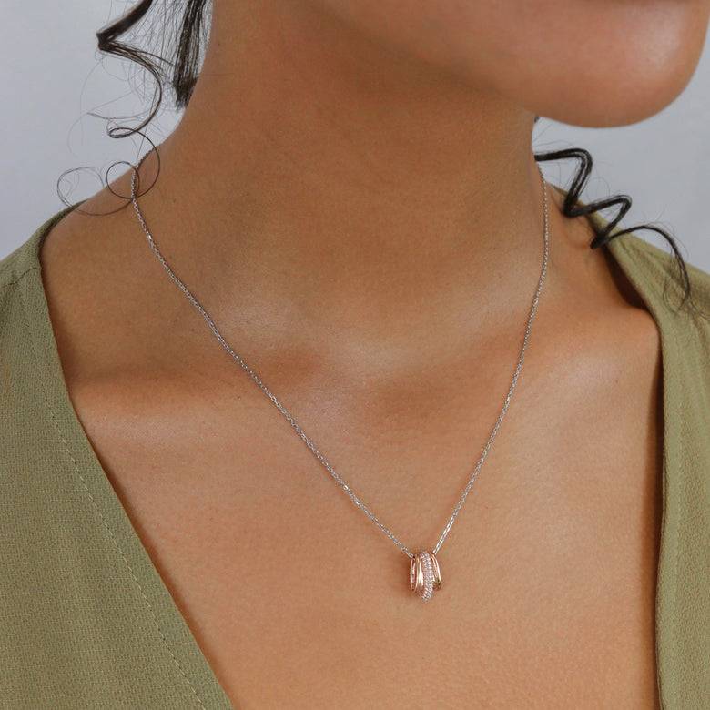 Nana Kay Echtgold Collier pendentif Rosé Letzter Tag