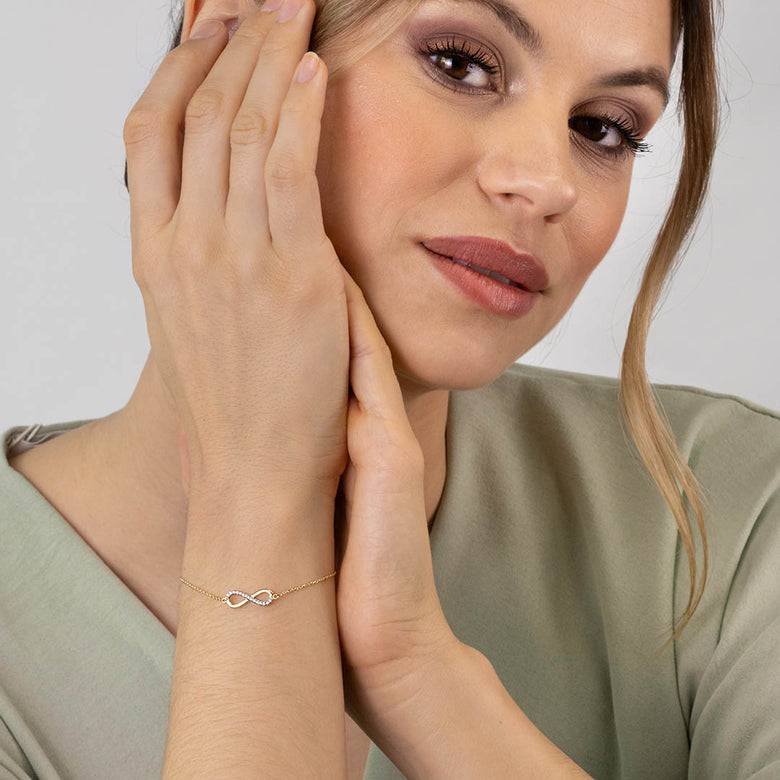 Nana Kay Echtgold Armband Infinity Outlet