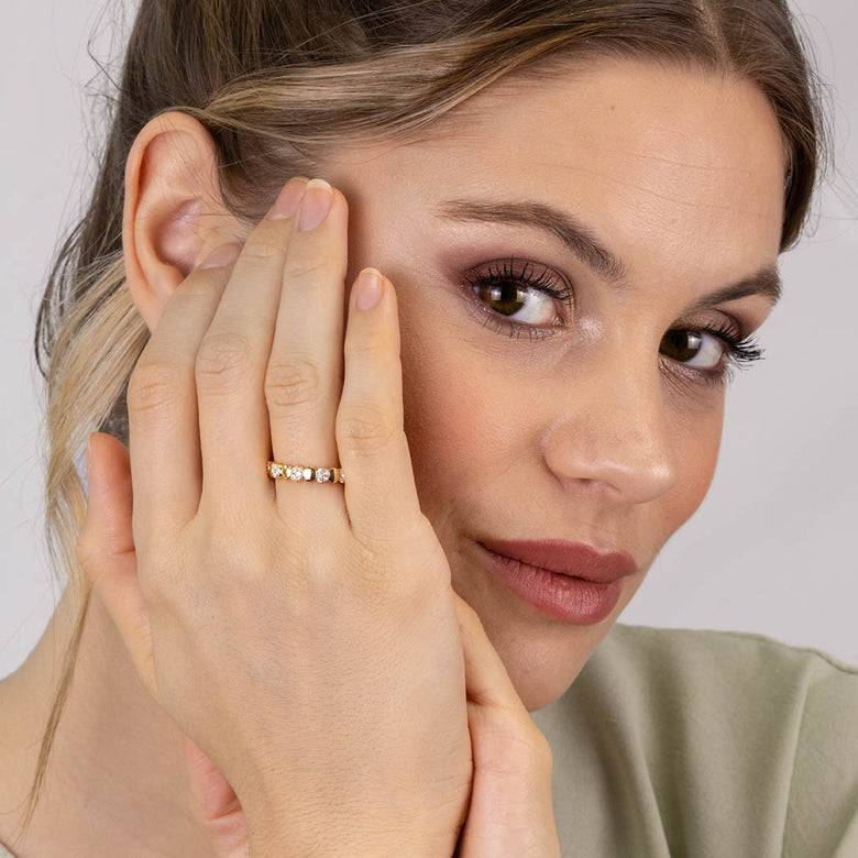 Nana Kay Echtgold Ring affidée Flash Sale