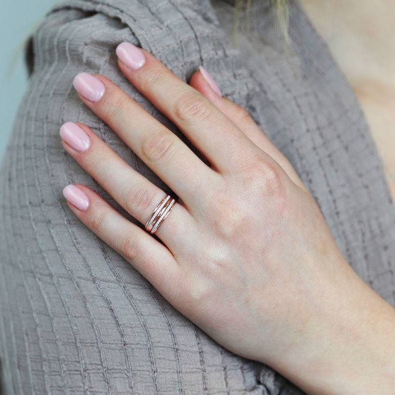 Nana Kay Echtgold Ring Jumelle Valentinstagsangebot